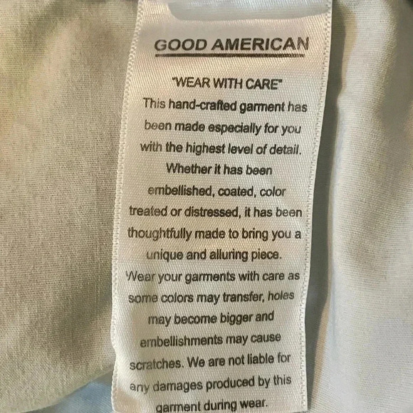 Good American 20 Good Vintage Clean Seams High Rise Jeans Blue NEW w/ TINY FLAW - Picture 7 of 13